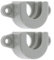 cyclingcolors 2x Rollladenwellenträger für Lager Ø 28mm außen grau PVC Zubehör Jalousie Fensterbefestigung Endpolster