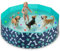 HaoVrisn Piscina per Cani Grandi, Piscina Bambini e Animali Domestici, Antiscivolo e PVC Ispessito, 160x30CM Piscina Cani con Toppe e Valvola di Scarico (160x30CM)