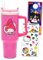 Sanrio My Melody - Set di tazze da viaggio con bicchiere in acciaio inox da 1,18 l, con manico e cannuccia, adesivi e altro ancora, tazza da viaggio My Melody da 1,18 l, per ragazze, adolescenti