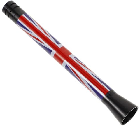 Vaguelly Automotive Car Roof Antenna with England Flag Design Plastic Material Unique Stylish Car Aerial Replacement for Radio Signal Reception