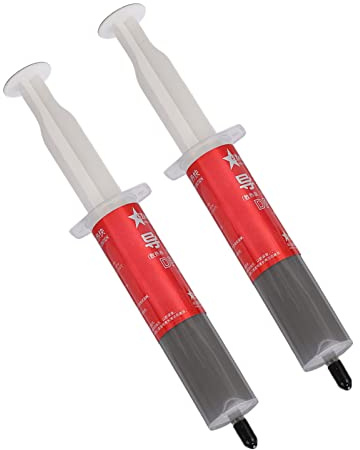Yctze 2-teilige Hochleistungs-Wärmeleitpaste aus Silikonfett mit Spritzendesign für CPU-Kühllösungen
