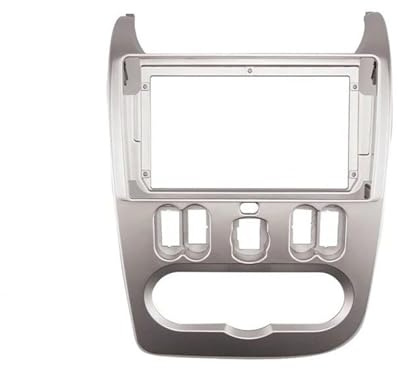 Kit Autoradio Cache-Radio pour Dacia pour Sandero pour Logan pour Duster 2010 2011 2Din Fascia Double Cadre Adaptateur CD Panneau Tableau De Bord Garniture Lunette