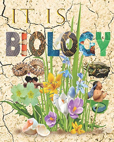 IT IS BIOLOGY: Biology Notebook 8x10 Half Wide Ruled Line Graph 120 Pages with Bleed