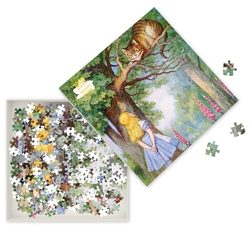 Puzzle - Alice und die Grinsekatze: Unser faszinierendes, hochwertiges 1.000-teiliges Puzzle (73,5 cm x 51,0 cm) in Stabiler Kartonverpackung
