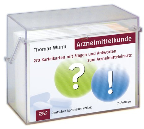 Karteikarten Arzneimittelkunde: 270 Karteikarten mit Fragen und Antworten zum Arzneimitteleinsatz