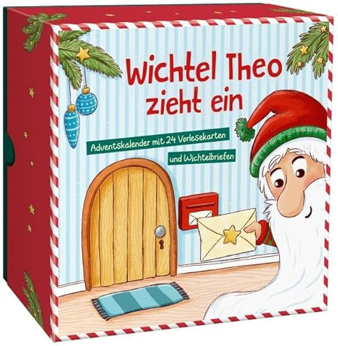 Wichtel Theo zieht ein: Adventskalender mit 24 Vorlesekarten und Wichtelbriefen
