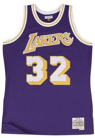 Mitchell & Ness Los Angeles Lakers Magic Johnson 1984 Road Swingman Jersey (Small)
