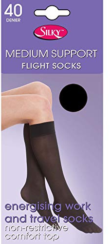 Silky 40 Denier Medium Support Flight Socks