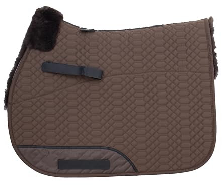 Engel Reitsport | SCHABRA1-VSS-MOC-MOC | Schabracke | Steppstoff | Lammfell im Sattelbereich | Half Lined | Fellkranz vorne | Vielseitigkeit | Stoff Mocca Fell Mocca