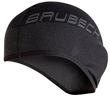 BRUBECK Helmmütze Fahrrad Damen | Fahrradmütze unter Helm | Unterziehmütze Fahrradhelm | Radfahren Mütze | Skull Cap Winter | Laufmütze atmungsaktiv | Joggen | Schwarz | Gr. S - M | HM10020A