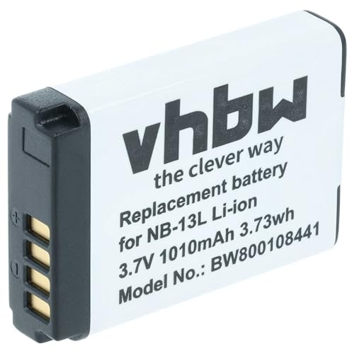 vhbw Akku kompatibel mit Canon PowerShot G5 X | G7 X Mark II, G1 X Mark III, G5X Mark II, G7 X Kamera (1010 mAh, 3,7 V, Li-Ion)