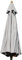 Large Hardwood Garden Parasol Umbrella - 3M Wide - (Light Grey)