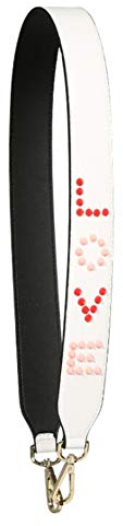 MoreChioce Taschengurt Breit Leder,4cm Breiter Schultergurt Damen Schulterriemen Taschenriemen 90cm Kurz Trageriemen für Handtaschen,Weiß + Schwarz