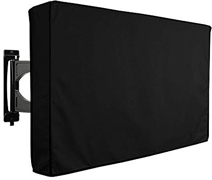 Gaorui Outdoor TV Cover Universal Weatherproof Protector for LCD, LED, Plasma Television Sets - Compatible with Standard Mounts and Stands - Black (30-32)