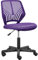 Yaheetech Chaise de Bureau, Chaise d'Ordinateur, Fauteuil Bureau Ergonomique, Pivotant, Fonction Réglage, Siège 46,5 × 45,5 x 8cm, Moderne, Charge de 136kg Violet