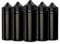 fantasi Chubby Gorilla Authentic Dropper Bottles - 5 x 120ml, Clear Black V3 Unicorn Bottles with Child Resistant Caps for Oil, Ink, DIY & Vape Juice