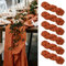Showgeous 6 Stück Käsetuch Tischläufer Terrakotta, 90 x 300 cm Tischläufer Boho Style Rustikaler Seihtuch Gaze Stoff Tischdekoration für Vintage Hochzeit Geburtstage Babyparty Urlaub Party