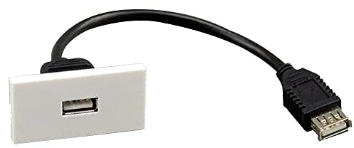 Módulo de placa de pared USB 2.0 A, 50x25mm