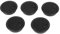 Doumneou Lot de 5 cache-câbles ronds en plastique noir de 70 mm de diamètre pour bureau d'ordinateur