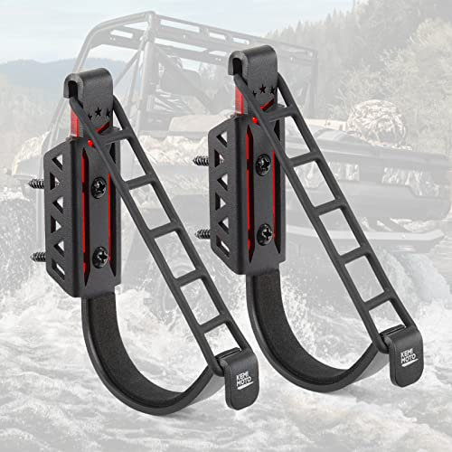 KEMIMOTO Waffenhalter Rack Wandhalterung, Horizontale Metall-Waffenhaken Aufbewahrung für Gewehraufhänger, für alle Gewehre, Schrotflinten, Bogen mit weicher Polsterung und robustem Stahl, Schwarz