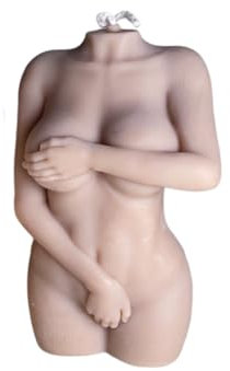 Curvy Body Torso Candle | Nachhaltige Deko Körper mit Kurven Kerze aus Sojawachs | Handmade, Germany | vegan - 6,5 x 5 x 11 cm (Hera (w groß nude))