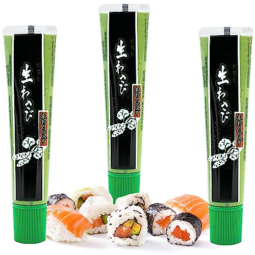 Wasabi-O Pasta Wasabi di alta qualità, vero Wasabi (confezione da 3)