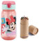 OM SUPPLIES Minnie Characters Childrens Reusable Drinking Bottle 510ml - Holiday, Back to School Lunch Kids BPA free Plastic (Minnie)