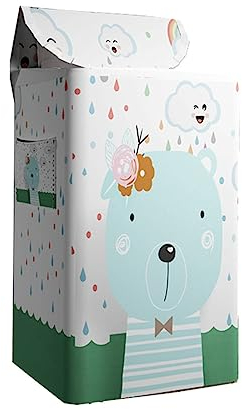 Odot Housse de Protection pour Machine à Laver Chargement par Le Haut, Couvre-Machine Protecteur Anti-Poussière Couverture pour Machine Lave-Linge et Sèche-Linge (XL,Goutte de Pluie)