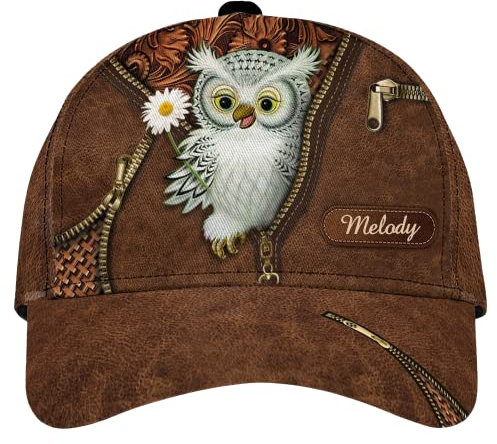 942 Baseball Mütze Personalisierte Eule Trucker Baseballcap Original Basecap Sport Baseball Cap Für Golf, Reisen, Running