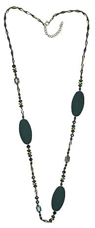 collezione alessandro Lange Kette Agatha mit ovalen Elementen