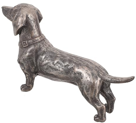 GANAZONO Dekofigur für Welpen, Kunstharz, Tierskulptur, Hundefigur, Hundefigur, Kunstharz, Hundefigur, Kunstharz, Tierstatue, Dackel, Kunstharz, Handwerk, Liebe, Hunde, Schmuck für den Innenbereich