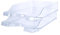 Deflecto 2 Pk A4 Self Stacking Letter Tray In Crystal Clear, A4 paper tray organiser, letter organiser storage, desk trays - CP130YTCRYX2