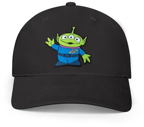 Disney Herren Erwachsene, Toys Story, Alien, verstellbar, Dad-Hut Baseballkappe, Schwarz, Einheitsgröße