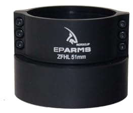 EPARMS RotoClip Adapter mit Bajonett-Aufnahme für Wärmebild- und Nachtsichteräte - für Zieloptik/Zielfernrohr BZW. Vorsatzgerät (Wärmebildkamera/Nachtsuchgerät) - robust & schussfest (51 mm)