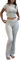 YETOWA 2-teiliges Yoga-Outfit für Damen: schmale, kurzärmelige Oberteile und ausgestellte Leggings mit niedriger Taille, vielseitiger Fitness-Sweatanzug, Heather Grey Kurzarm-Set, XL