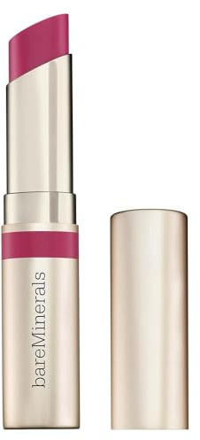 bareMinerals Dewy Lip Gloss-Balm - 24 Std. Feuchtigkeit, Glanz-Finish | Hybrid-Formel pflegt die Lippen mit zarter Farbe & saftigem Glanz. Macht die Lippen weich, glättet & hydratisiert sofort