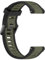 Yikamosi Compatibile con Garmin Forerunner 265 Cinturino per Donne e Uomini,Doppio colore Sgancio Rapido Silicone Chiusura in Metallo Cinturino di Ricambio per Forerunner 265,Nero/Verde Militare