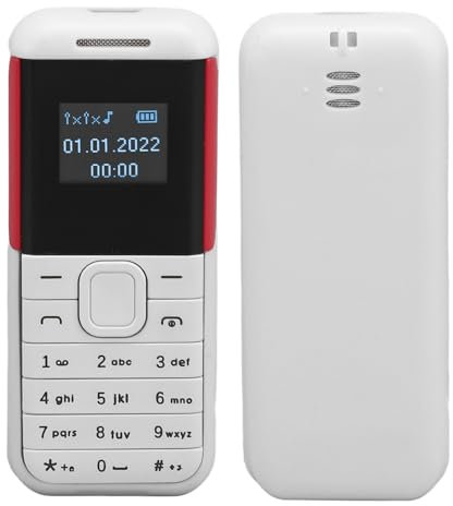 Diyeeni BM222 Mini Smartphone 2G, Piccolo Cellulare Dual Sim per Bambini Anziani, Cellulare Tascabile per Studenti Schermo da 0,66 Lettore Audio BT, Supporto Cambio Voce, Tempo di (WHITE)