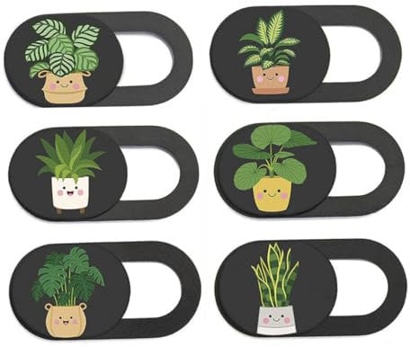 Webcam Cover,6Pcs Cute Camera Blocker Sticker,Camera Webcam Privacy Cover Slide,Phone Camera Blocker Laptop Privacy Protector