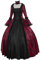 Rouingdd Renaissance Kleid Damen Viktorianisches Elegant Kleider Maxikleid Mit Schnürung Festlich Retro Cosplay Dress Kostüm Große Größen Wikinger Prinzessin Corsagenkleid