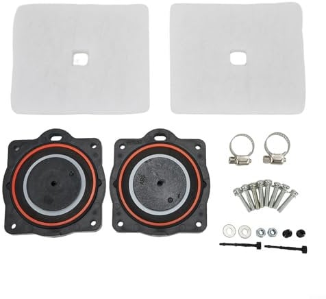 HP60/80 Air Pump Rebuild Kit Compatible With 80, 60 Aerators, HP-80-0110, Included Diaphram, Filter And Screws Kit