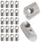 Lyeteung 20 Pezzi 40 Serie M8 Dadi a Molla T, Dadi a Molla a T Roll-in, Dadi con Sfera Scorrevoli, per Fessura da 8 mm 4040 4080 40120 8080 Profilati in Alluminio Estruso