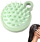 Kopfscheuerbürste – Shampoo-Bürste, Schrubber, nasse und trockene Kopfhaut, Reinigungswerkzeug, 6,5 x 6,5 x 3 cm, Kopfmassagebürste mit Silikonborsten, Haar-Scubber, Dusche für Frauen, Männer,