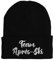 tshirtladen Mütze - Team Après-Ski - Beanie One Size - Wintermütze Soft Touch - Spruchmütze bestickt - Farbauswahl - lustige Mütze, Farbe: Schwarz