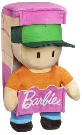 Bizak Stumble Guys X Barbie Plüschtier, 20 cm, Mr.Stamble Barbie Exklusiver Charakter zum Kuscheln und Sammeln, Spielzeug für alle Altersgruppen (64110023-2)
