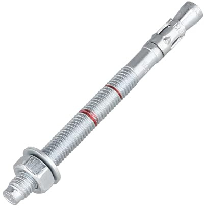 SCREW REBEL Bolzenanker M8x90mm – 100 Stück - Schwerlastanker für ungerissenen Beton – ETA-Zulassung Option 7 - SW13 - Keilanker Ankerbolzen Schwerlastdübel Industriequalität verzinkt