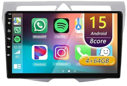 Android 15 Autoradio,pour Kia Morning Picanto 2007-2010, 9 Pouces Écran Tactile Lecteur Auto Stéréo avec CarPlay Android Auto/WiFi/Navigation GPS/Bluetooth/DSP(F 8core(8G+256G))
