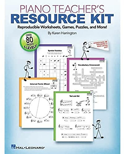 Karen Harrington Piano Teacher'S Resource Kit Worksheets Games Book: Reproducible Worksheets, Games, Puzzles, and More!