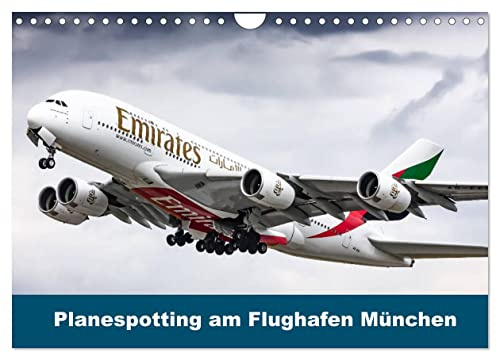 Planespotting am Flughafen München (Wandkalender 2026 DIN A4 quer), CALVENDO Monatskalender: Flugzeuge aufgenommen am Flughafen München (CALVENDO Hobbys)