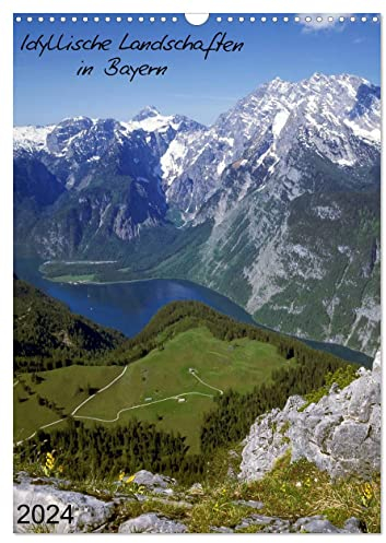 Idyllische Landschaften in Bayern (Wandkalender 2024 DIN A3 hoch), CALVENDO Monatskalender: Urlaubsland Bayern (CALVENDO Natur)